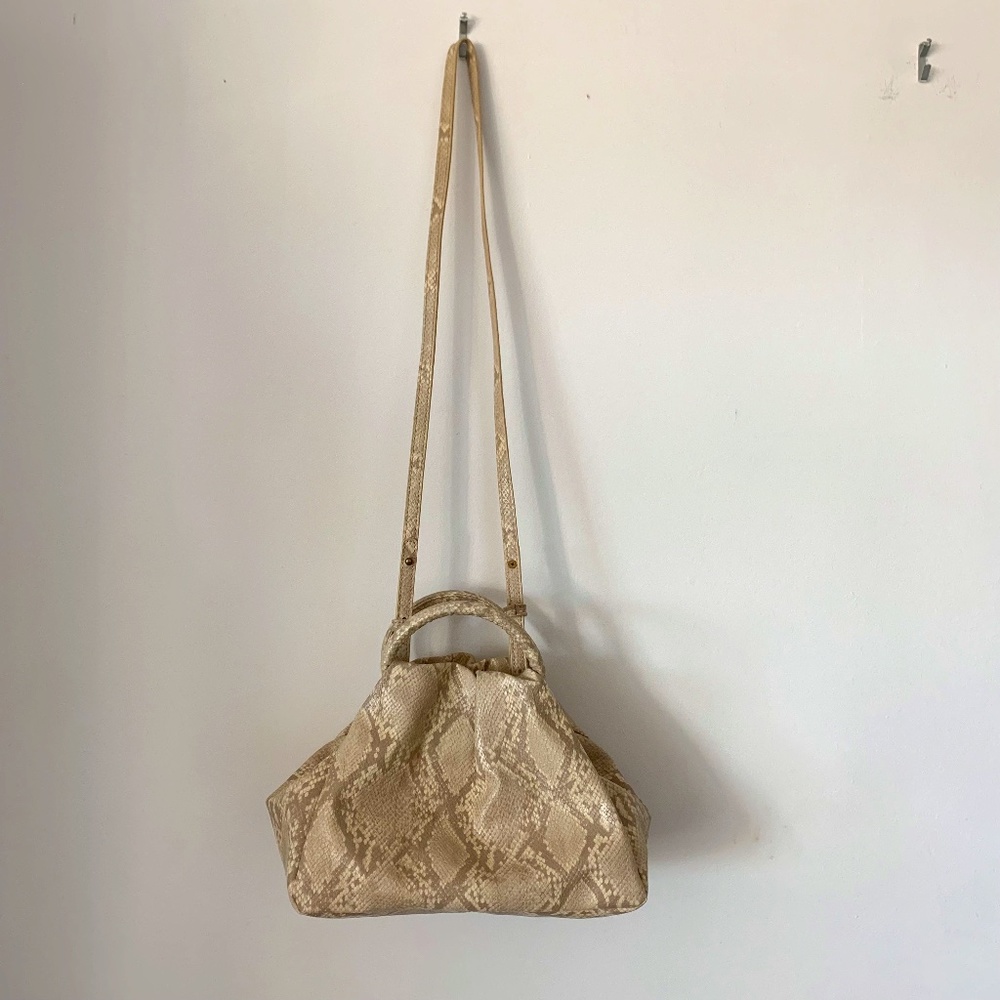 Anthropologie Snakeskin Purse Crossbody